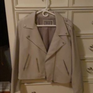 Light Gray Moto Jacket